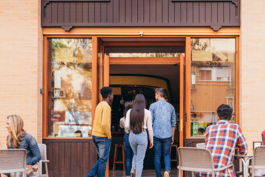 Small Business front windows